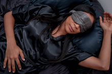 Load image into Gallery viewer, 100% SILK SLEEP MASK- CHARCOAL
